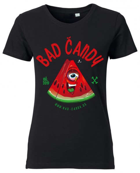 BAD CANDY Ladies T-Shirt "MELON" black