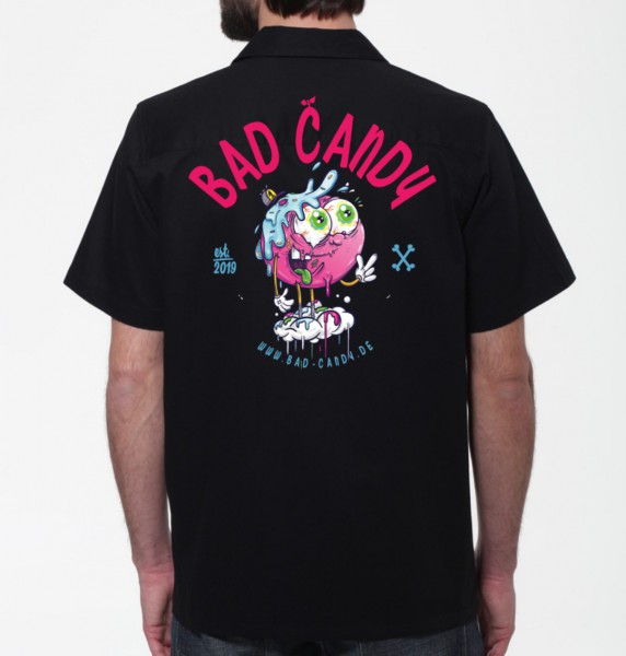 BAD CANDY Workershirt/Hemd "BERRY" black