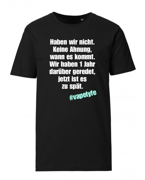 #Vapelyfe Einzelhandel Steuer Shirt