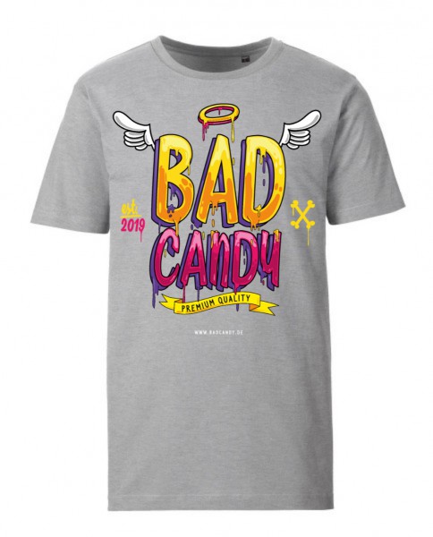 BAD CANDY Premium T-Shirt "WINGS" gray