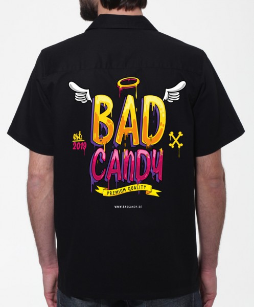 BAD CANDY Workershirt/Hemd "WINGS" black