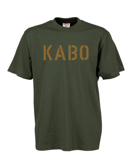 KABO T-Shirt (ERDIG) OLIV Brust GROSS