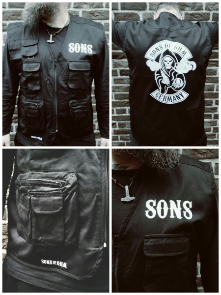 Tactical Vape Vest SONS OF OHM black