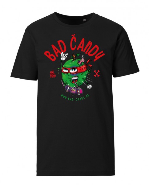 BAD CANDY Premium T-Shirt "APPLE" black