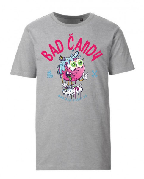 BAD CANDY Premium T-Shirt "BERRY" gray